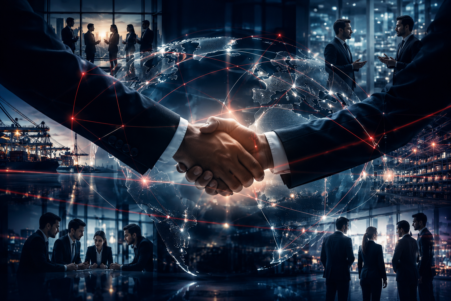 Five Outbound client and partner network visual